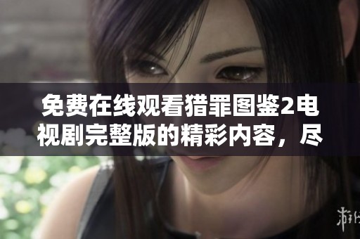 免费在线观看猎罪图鉴2电视剧完整版的精彩内容，尽在这里！