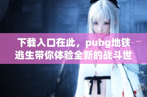 下载入口在此，pubg地铁逃生带你体验全新的战斗世界