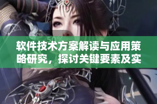 软件技术方案解读与应用策略研究，探讨关键要素及实现方式