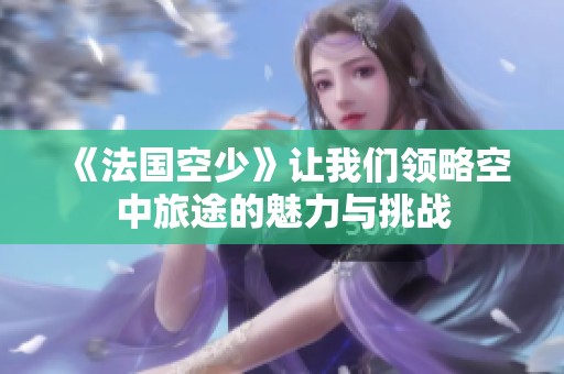 《法国空少》让我们领略空中旅途的魅力与挑战