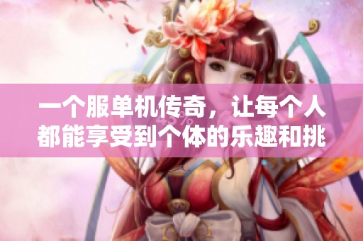一个服单机传奇，让每个人都能享受到个体的乐趣和挑战