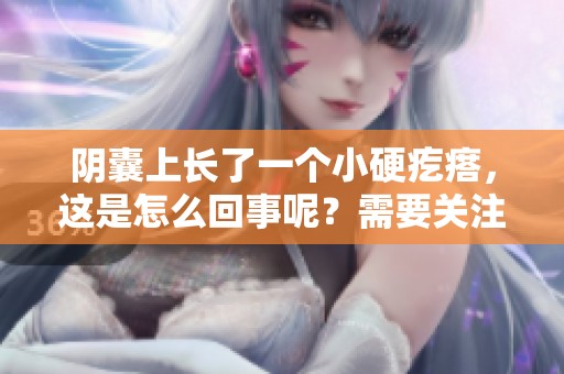 阴囊上长了一个小硬疙瘩，这是怎么回事呢？需要关注什么问题呢？