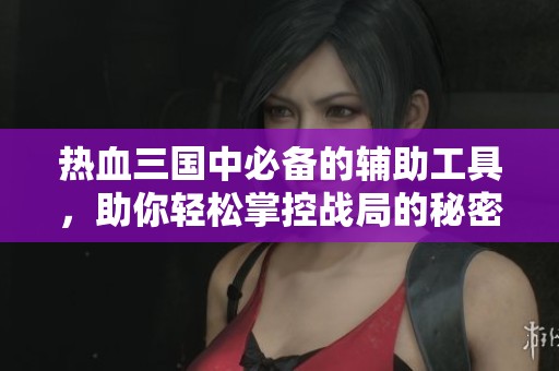热血三国中必备的辅助工具，助你轻松掌控战局的秘密武器