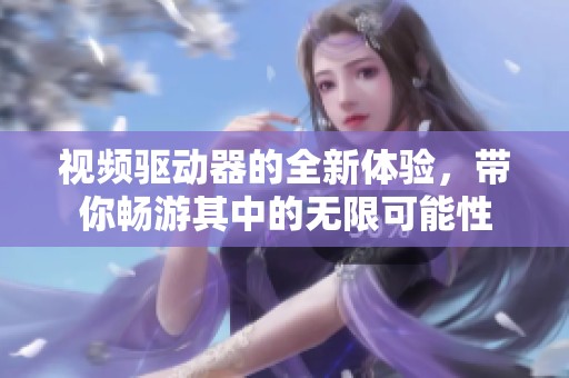 视频驱动器的全新体验，带你畅游其中的无限可能性