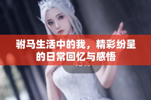驸马生活中的我，精彩纷呈的日常回忆与感悟