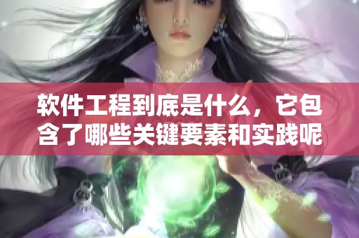 软件工程到底是什么，它包含了哪些关键要素和实践呢