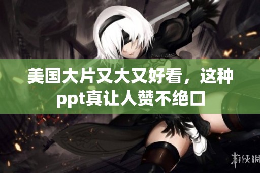美国大片又大又好看，这种ppt真让人赞不绝口