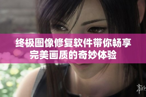 终极图像修复软件带你畅享完美画质的奇妙体验