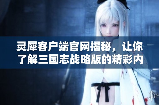灵犀客户端官网揭秘，让你了解三国志战略版的精彩内容与策略玩法
