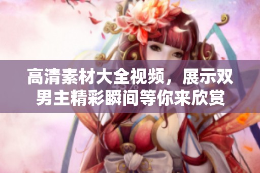高清素材大全视频，展示双男主精彩瞬间等你来欣赏