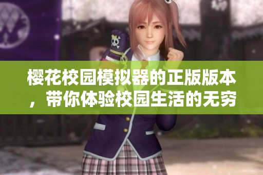 樱花校园模拟器的正版版本，带你体验校园生活的无穷乐趣！