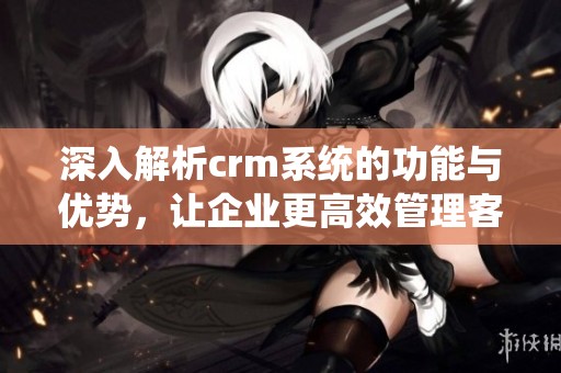 深入解析crm系统的功能与优势，让企业更高效管理客户关系