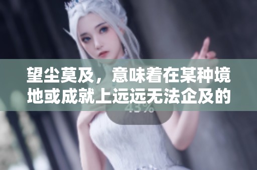 望尘莫及，意味着在某种境地或成就上远远无法企及的状态。
