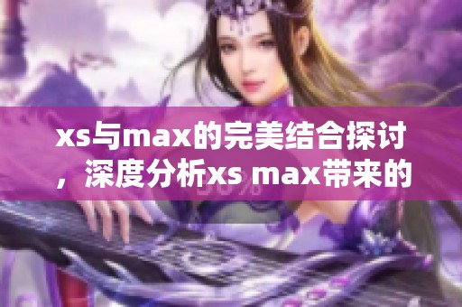 xs与max的完美结合探讨，深度分析xs max带来的用户体验提升
