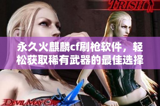永久火麒麟cf刷枪软件，轻松获取稀有武器的最佳选择