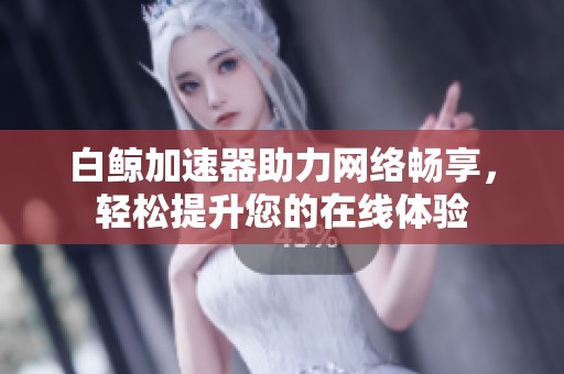 白鲸加速器助力网络畅享，轻松提升您的在线体验