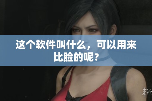 这个软件叫什么，可以用来比脸的呢？