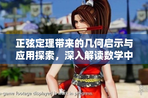 正弦定理带来的几何启示与应用探索，深入解读数学中的这一重要定理