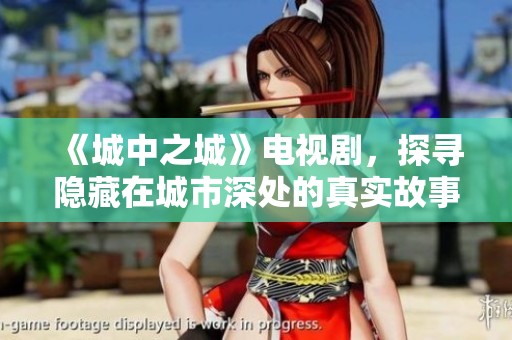 《城中之城》电视剧，探寻隐藏在城市深处的真实故事与人心秘密