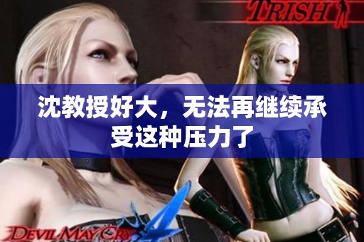 沈教授好大，无法再继续承受这种压力了