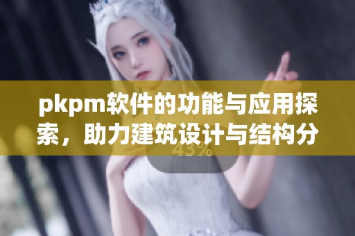pkpm软件的功能与应用探索，助力建筑设计与结构分析领域发展