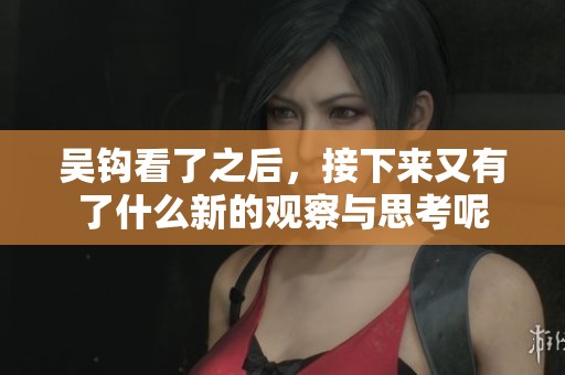 吴钩看了之后，接下来又有了什么新的观察与思考呢