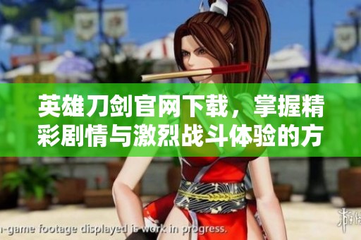 英雄刀剑官网下载，掌握精彩剧情与激烈战斗体验的方法