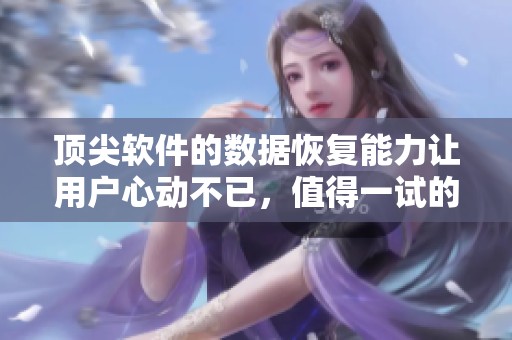 顶尖软件的数据恢复能力让用户心动不已，值得一试的选择就是它