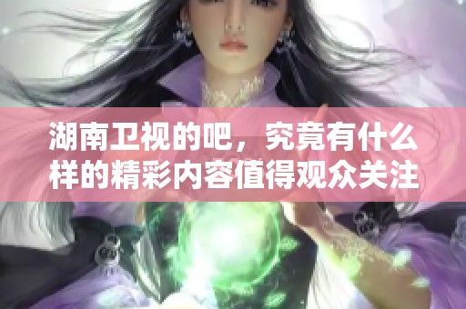 湖南卫视的吧，究竟有什么样的精彩内容值得观众关注呢