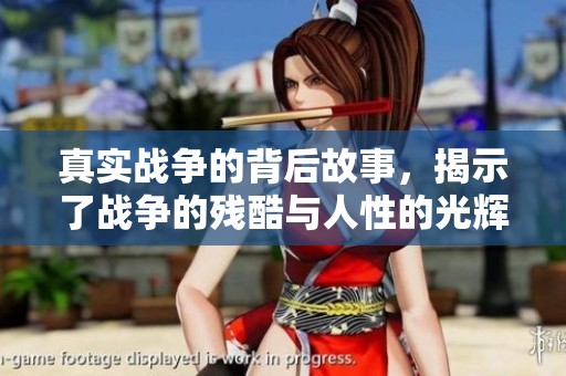 真实战争的背后故事，揭示了战争的残酷与人性的光辉