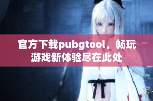 官方下载pubgtool，畅玩游戏新体验尽在此处