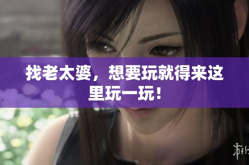 找老太婆，想要玩就得来这里玩一玩！