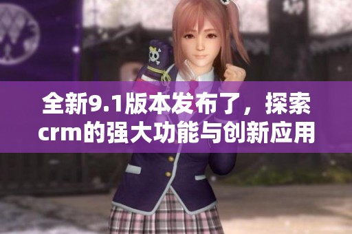 全新9.1版本发布了，探索crm的强大功能与创新应用