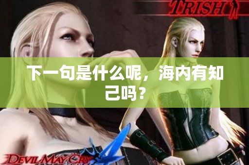 下一句是什么呢，海内有知己吗？