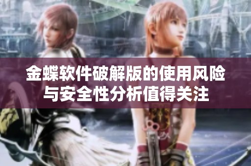 金蝶软件破解版的使用风险与安全性分析值得关注