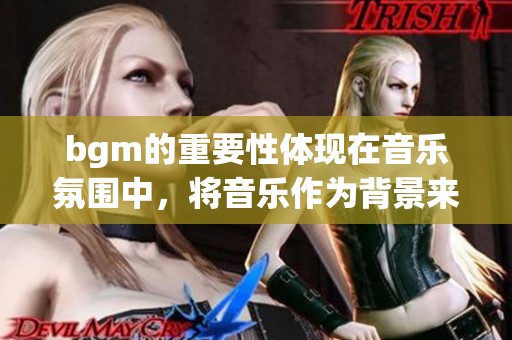 bgm的重要性体现在音乐氛围中，将音乐作为背景来提升体验