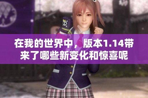 在我的世界中，版本1.14带来了哪些新变化和惊喜呢