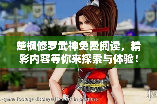 楚枫修罗武神免费阅读，精彩内容等你来探索与体验！