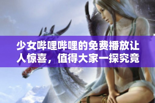 少女哔哩哔哩的免费播放让人惊喜，值得大家一探究竟的内容。