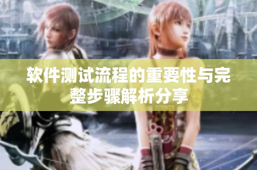 软件测试流程的重要性与完整步骤解析分享