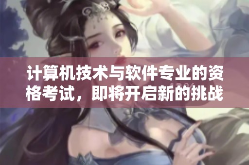 计算机技术与软件专业的资格考试，即将开启新的挑战与机遇