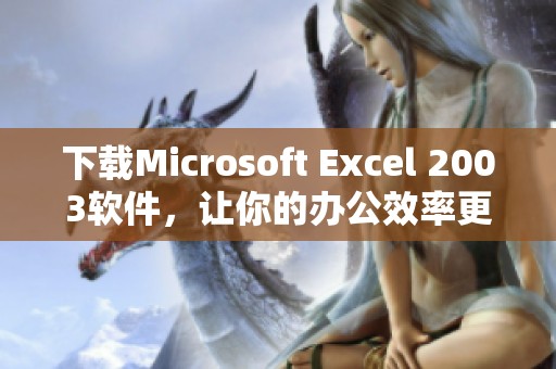 下载Microsoft Excel 2003软件，让你的办公效率更上一层楼