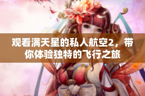 观看满天星的私人航空2，带你体验独特的飞行之旅
