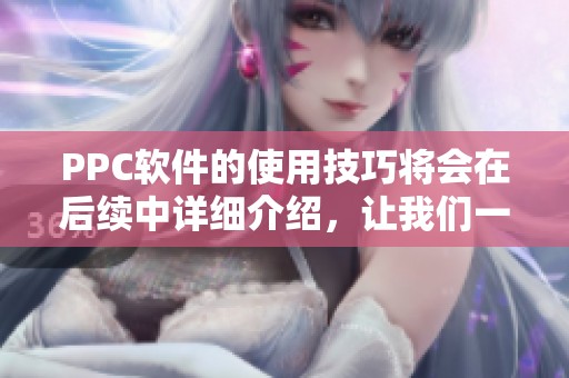 PPC软件的使用技巧将会在后续中详细介绍，让我们一起探索其潜在优势与功能。