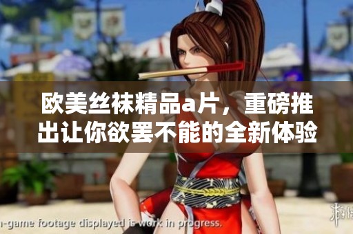 欧美丝袜精品**，重磅推出让你欲罢不能的全新体验