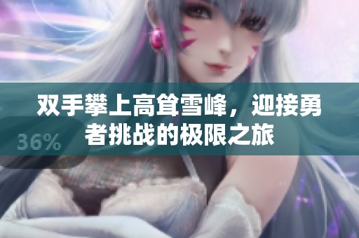 双手攀上高耸雪峰，迎接勇者挑战的极限之旅