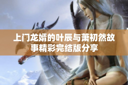 上门龙婿的叶辰与萧初然故事精彩完结版分享