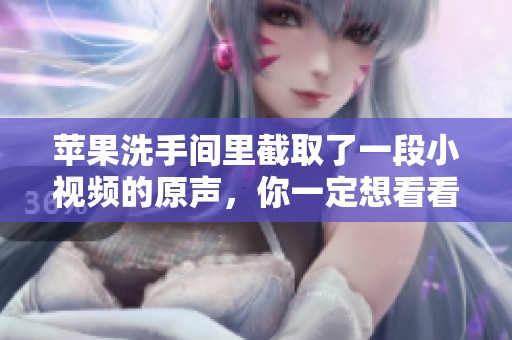 苹果洗手间里截取了一段小视频的原声，你一定想看看吧