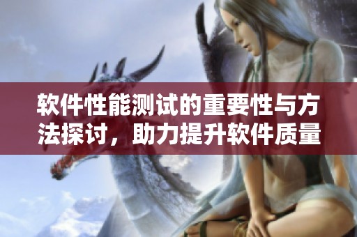 软件性能测试的重要性与方法探讨，助力提升软件质量与用户体验