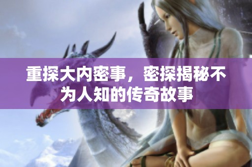 重探大内密事，密探揭秘不为人知的传奇故事